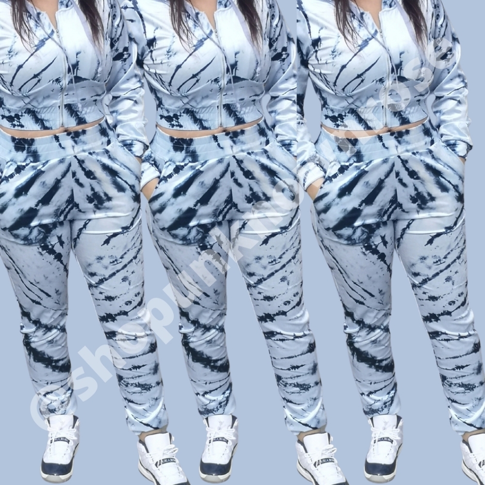 🌹Diana Blue Tie Dye Tracksuit🌹